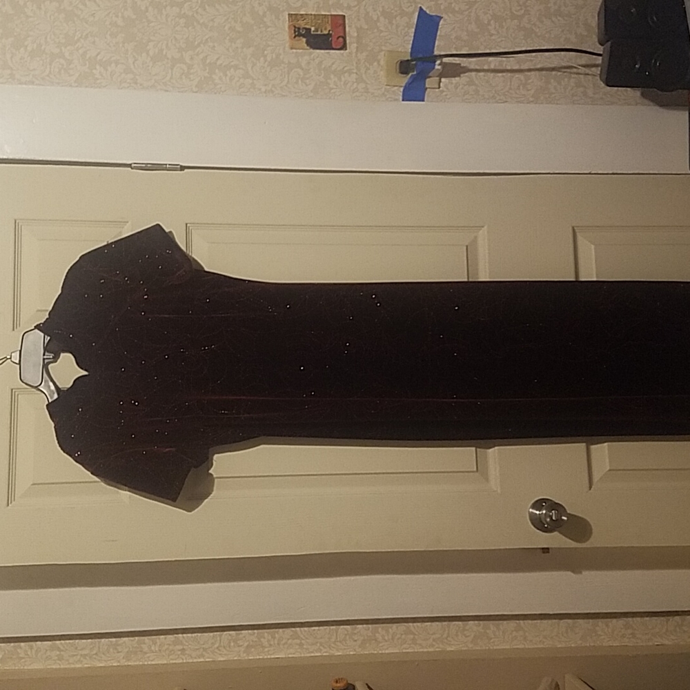 Vintage CDC Oriental Style Red Dress Size 6